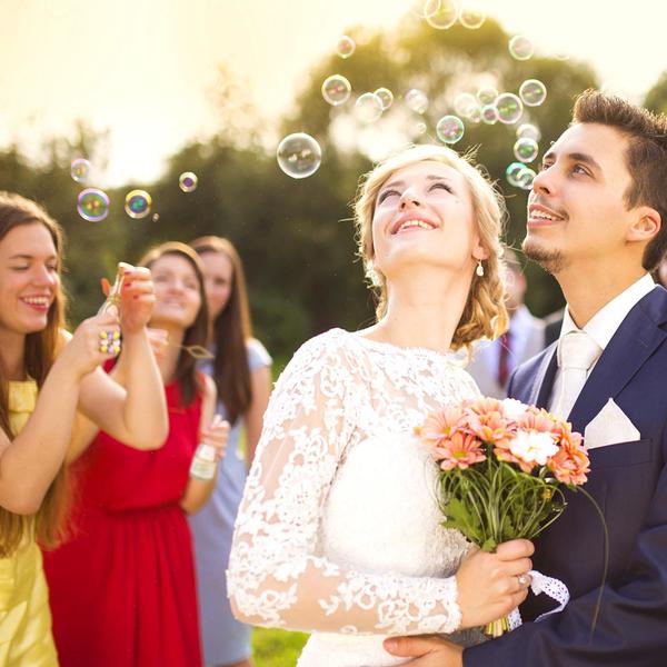 Imagem de Wedding Bubble Wands Shappy 72 peças de lembrancinhas de festa a granel, champanhe