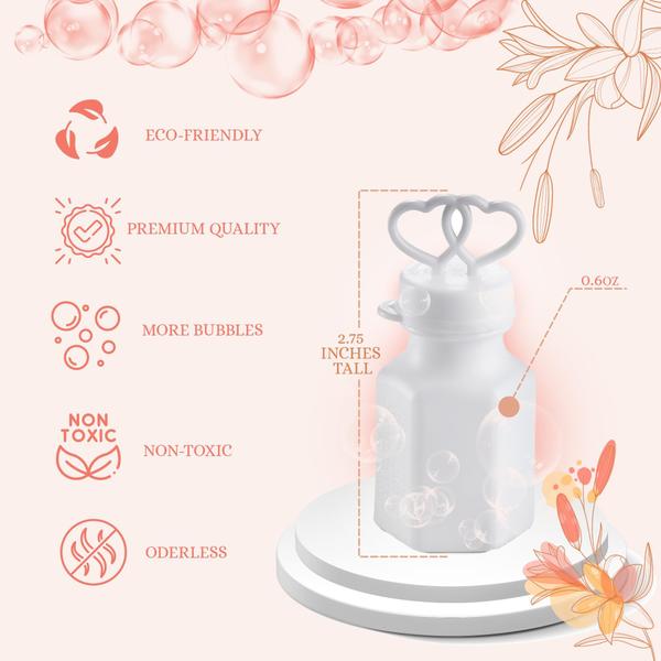 Imagem de Wedding Bubbles Bedwina Mini Double Heart 96 garrafas com varinha