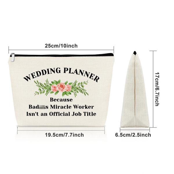 Imagem de Wedding Planner Gift Makeup bag Thank You Gift for Wedding Planner Makeup pouch Appreciation Gift Wedding Coordinator Gift Wedding Planner Retirement gift Wedding Planner Thanksgiving gift for wedding planner