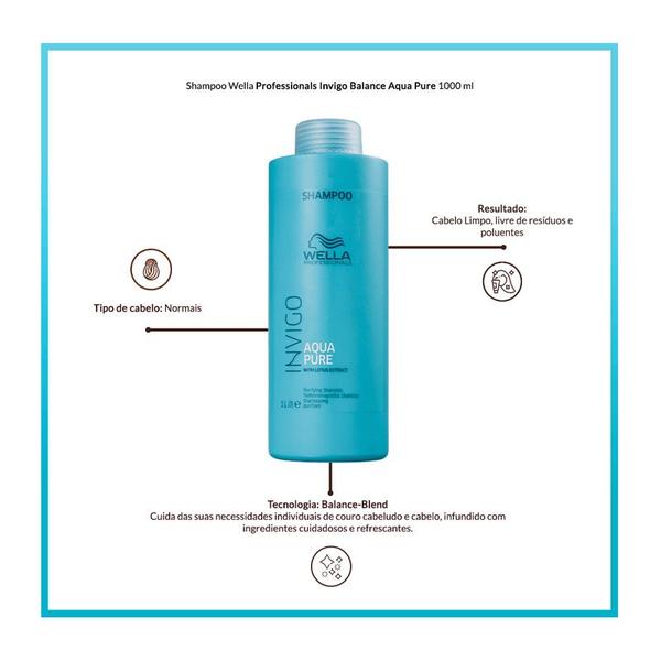 Imagem de Wella Invigo Aqua Pure - Shampoo 1000ml