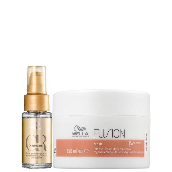 Wella Máscara Fusion 150ml + Oil Reflection 30ml - Wella Professionals Wella Máscara Fusion 150ml + Oil Reflection 30ml - Wella Professionals