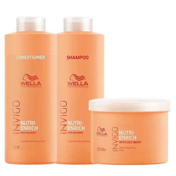 Wella Professionals Invigo Nutri-Enrich Kit - Shampoo + Condicionador + Máscara Wella Professionals Invigo Nutri-Enrich Kit - Shampoo + Condicionador + Máscara
