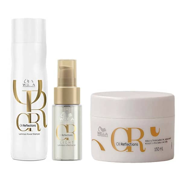 Wella Professionals Oil Reflections Kit Shampoo + Máscara + Óleo Light
