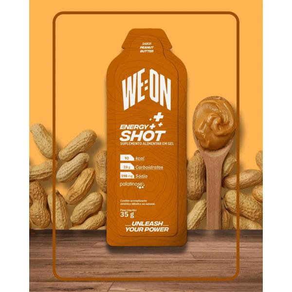 Imagem de Weon Energy Shot Gel Pasta De Amendoim Caixa 10 Unidades