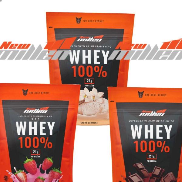 Imagem de Whey 100% 21g de Proteína Pouch 900g New Millen