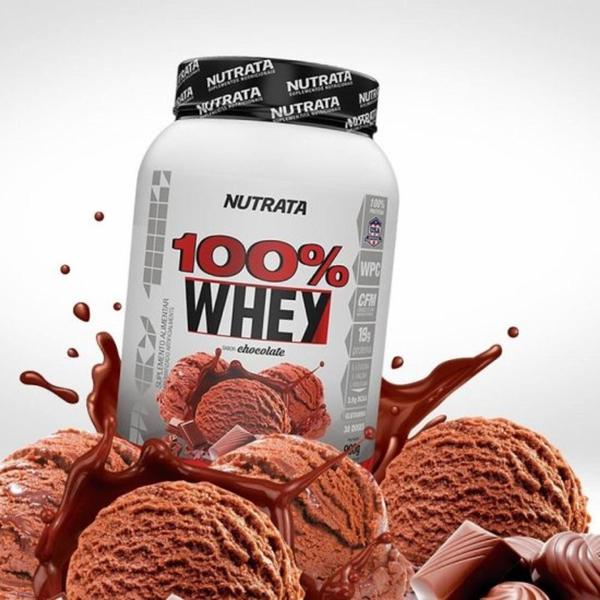 Imagem de Whey 100% 900g chocolate - nutrata