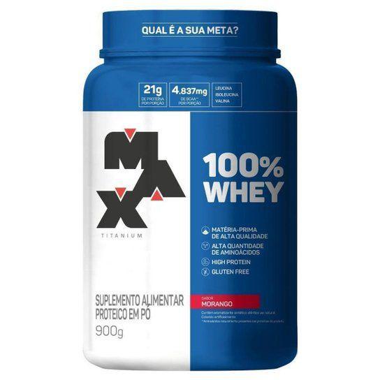 Imagem de Whey 100% 900g pote max titanium