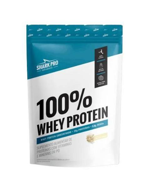 Imagem de Whey 100% Concentrado Chocolate Branco Refil 900g Shark Pro