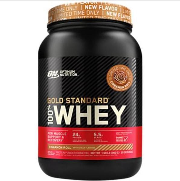 Imagem de Whey 100% Gold Standard Optimum Nutrition 900G Cinnamon Roll