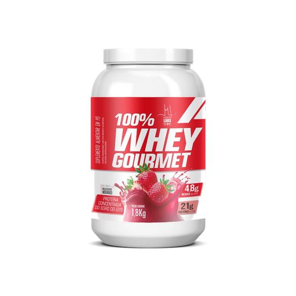 Imagem de Whey 100% gourmet protein 1,8kg milkshake morango