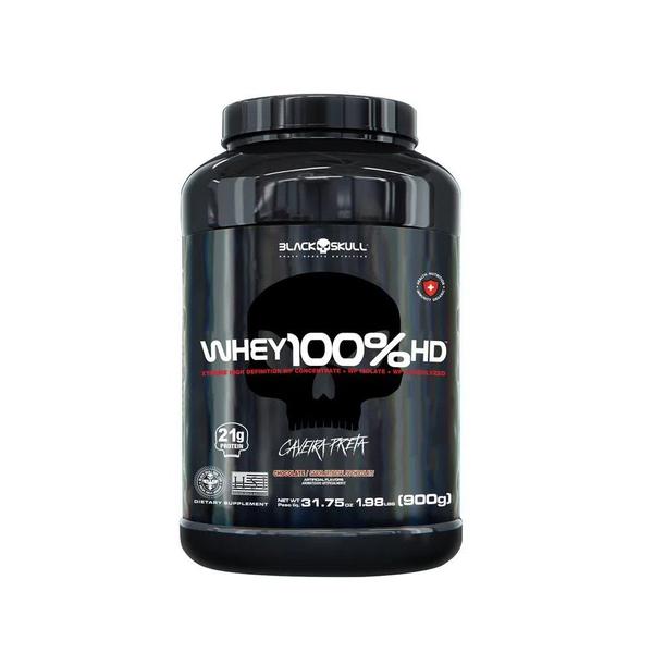 Imagem de Whey 100% HD 3W Pote 900g - Black Skull