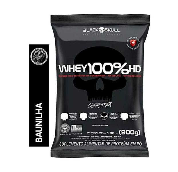 Imagem de Whey 100% HD 900Gramas Refil - Black Skull