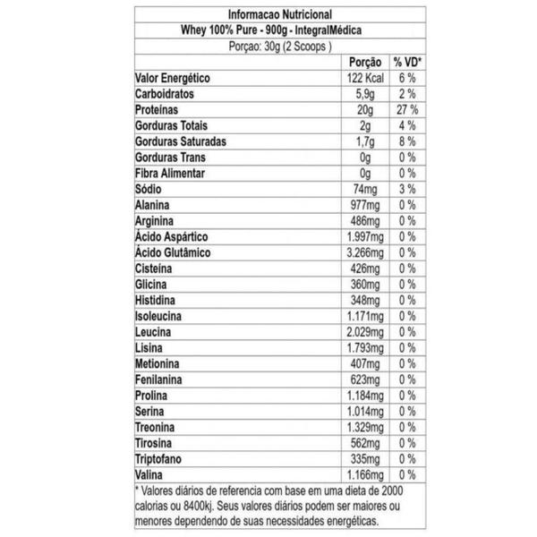 Whey 100% Integralmedica 900g Pure Imagem de Whey 100% Integralmedica 900g Pure