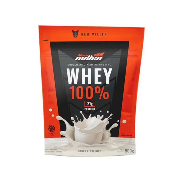 Whey 100% newmillen refil 900g leche niño Imagem de Whey 100% newmillen refil 900g leche niño