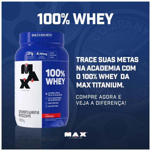 Imagem de Whey 100% - Pote (900g) - Max Titanium