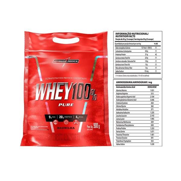 Imagem de Whey 100% Pouch + Creatina Monohidratada 300g + Coqueteleira