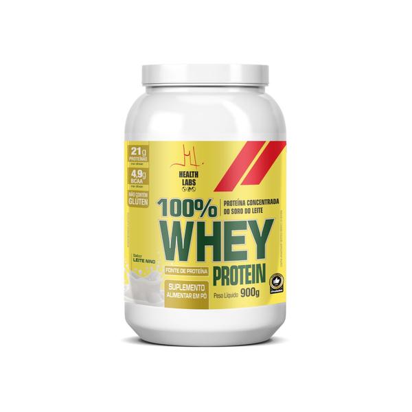 Whey 100% protein health labs 900g leite nino Imagem de Whey 100% protein health labs 900g leite nino