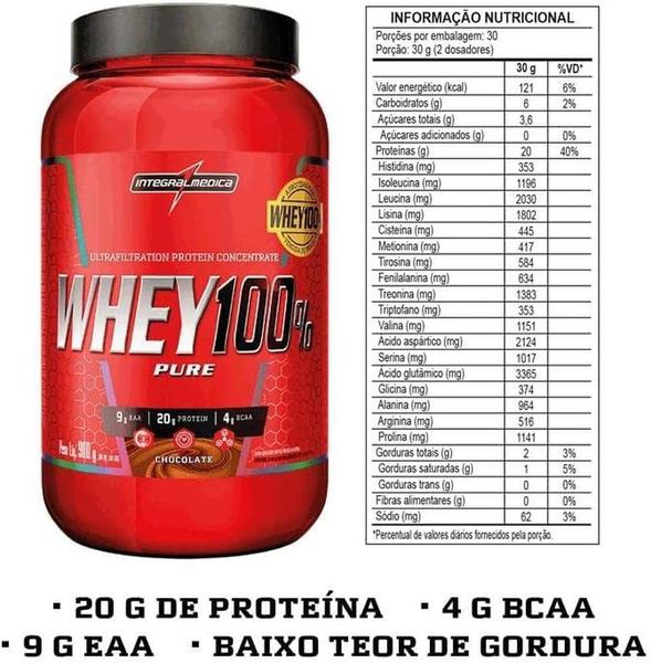 Imagem de Whey 100% Pure 900g Chocolate Integralmedica