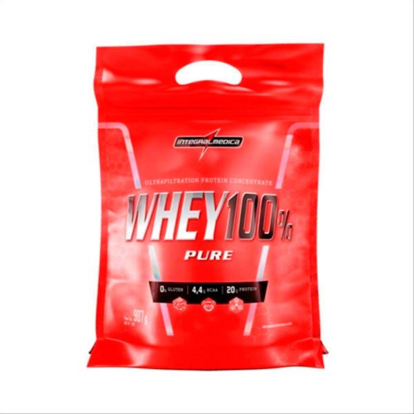 Imagem de Whey 100% pure integralmedica 907g refil - cookies and cream