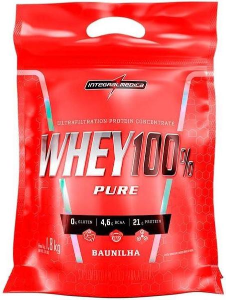 Imagem de Whey 100% Pure Pouch 1,8kg Baunilha Integralmedica