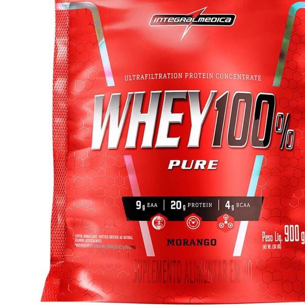 Imagem de Whey 100% Pure - Whey Protein Cookies and Cream 900G (Refil) - Integral Médica