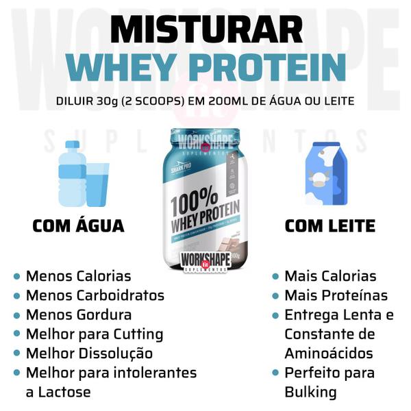 Imagem de Whey 100% Shark Pro 900g - Proteína Concentrada do Soro do Leite