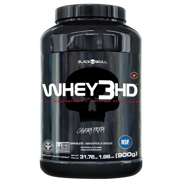 Imagem de Whey 3 HD Black Skull 900 G