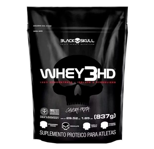 Imagem de Whey 3HD 837Gramas Refil - Black Skull