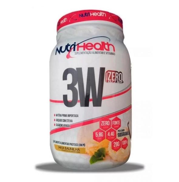 Imagem de Whey 3W Zero Lactose (900g) - Sabor: Baunilha