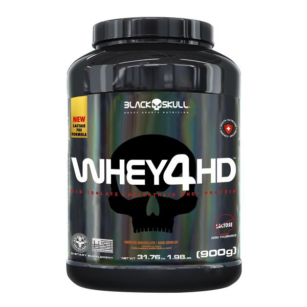 Imagem de Whey 4HD c/Lactose 900g - BLACK SKULL