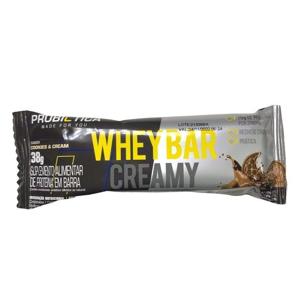 Imagem de Whey Bar Creamy (38g) - Sabor: Cookies e Cream