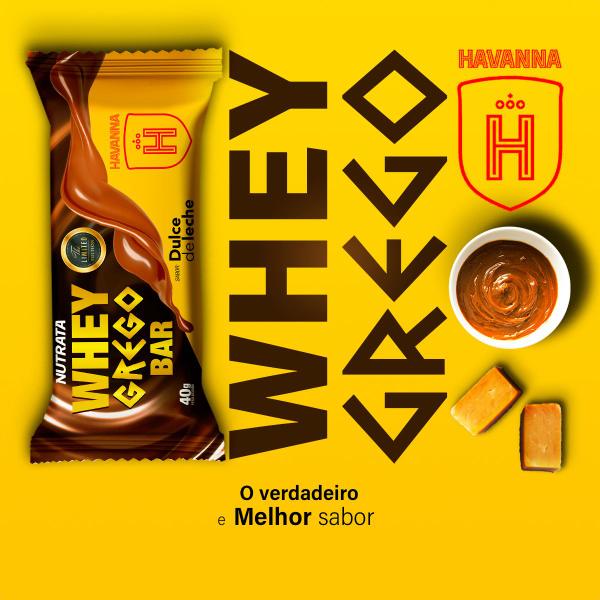 Imagem de Whey Bar Grego - Havanna Doce de Leite (12 unidades) - Nutrata