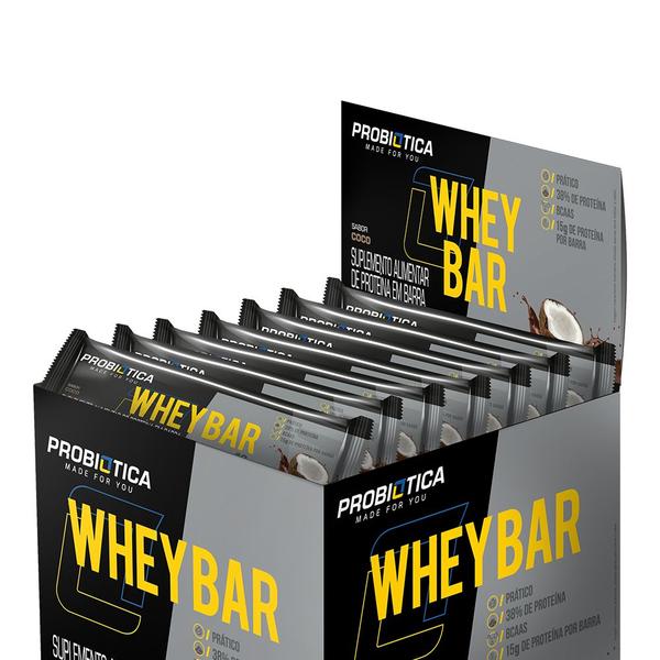 Imagem de Whey Bar Probiótica (960g) Coco