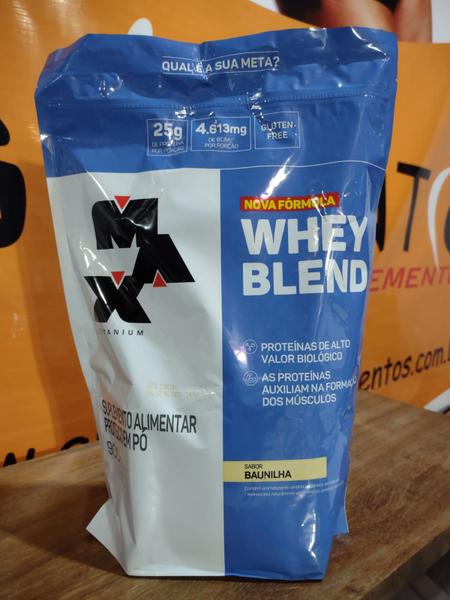 Imagem de Whey Blend 900g Nova Fórmula Refil sache - Max Titanium