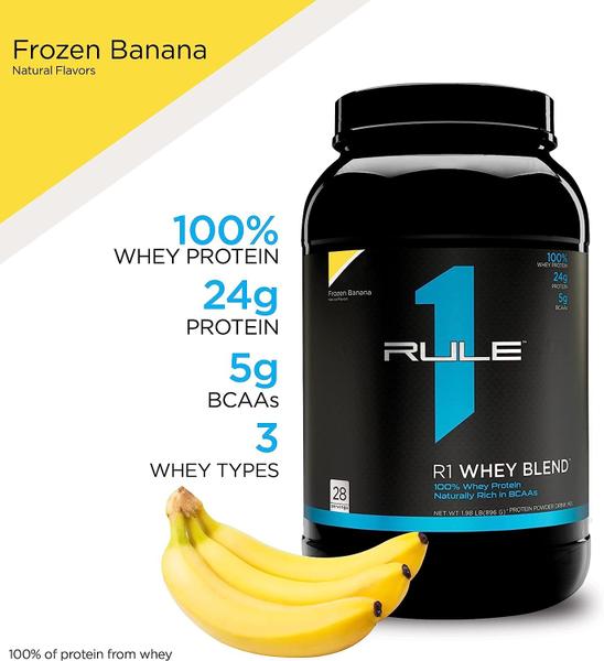 Imagem de Whey Blend RI 1 Rule 100% Whey 896g - Frozen Banana