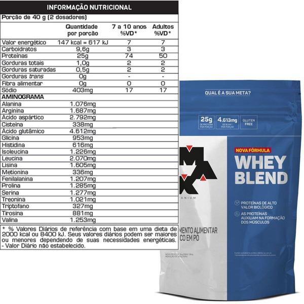 Imagem de Whey Blend - Whey Protein Concentrado 1,8kg - Max Titanium