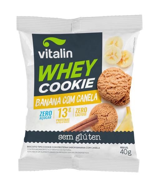 Imagem de Whey Cookie Banana Com Canela Sem Glúten Zero Açúcar 40 g