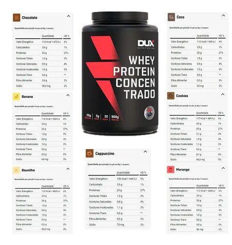 Imagem de Whey dux concentrado 900g - cappuccino + coqueteleira