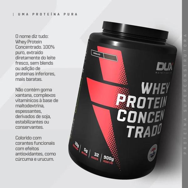 Whey dux concentrado 900g - coco - DUX NUTRITION Imagem de Whey dux concentrado 900g - coco