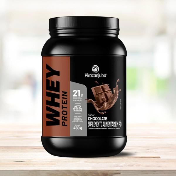 Imagem de Whey em Pó 21g Piracanjuba CHOCOLATE - 450g