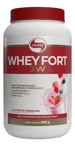 Imagem de Whey Fort 3w 900g Frutas Vermelhas Vitafor