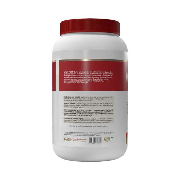 Imagem de Whey Fort 3W (900g) Frutas Vermelhas Vitafor