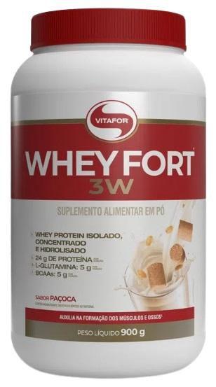 Imagem de Whey Fort 3W Paçoca Vitafor 900g