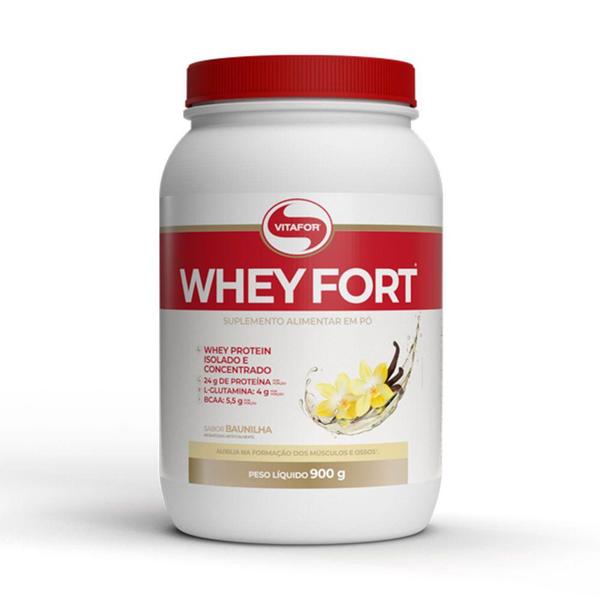 Imagem de Whey Fort Vitafor Sabor Baunilha com 900g - Whey Protein