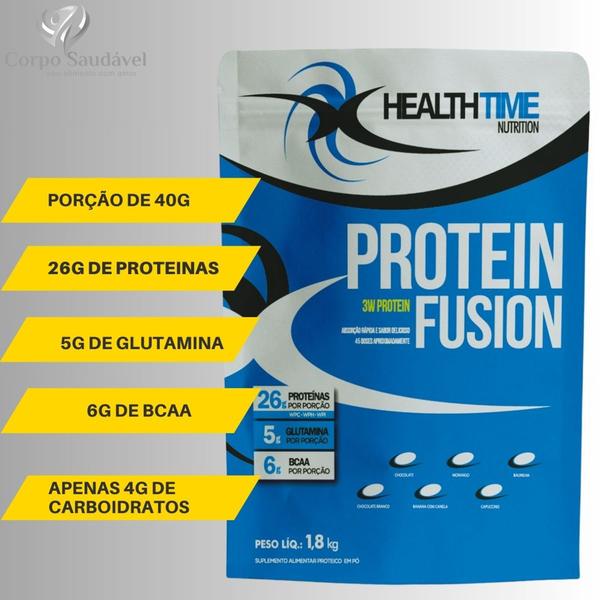 Imagem de Whey Fusion 3w 1,8kg + Creatina 300g