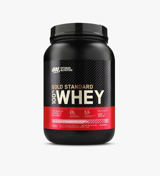 Imagem de Whey gold standard optimum nutrition 2lbs 907g -  morango