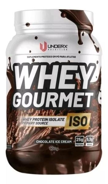 Imagem de Whey Gourmet 900gr Isolado Concentrado Whey Protein Sabor Chocolate