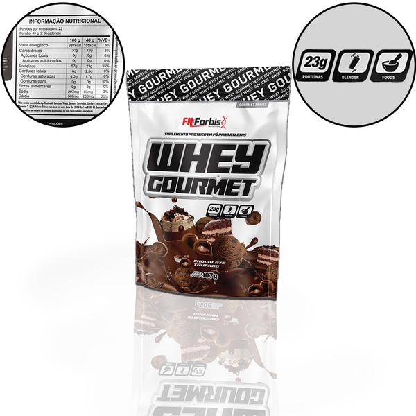 Imagem de Whey Gourmet Fn Forbis 907g Refil 