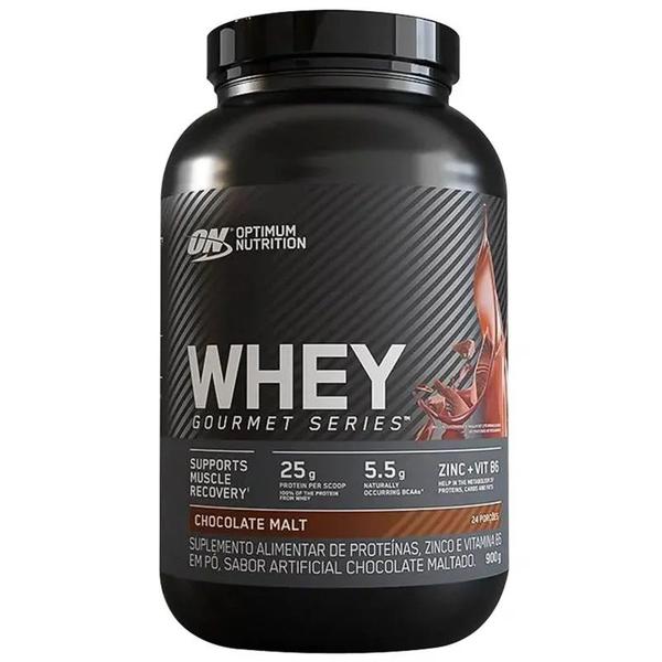 Imagem de Whey gourmet optimum nutrition 900g - chocolate maltado