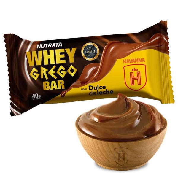 Imagem de Whey Grego Bar (12Un De 40G) Dulce De Leche Havanna Nutrata